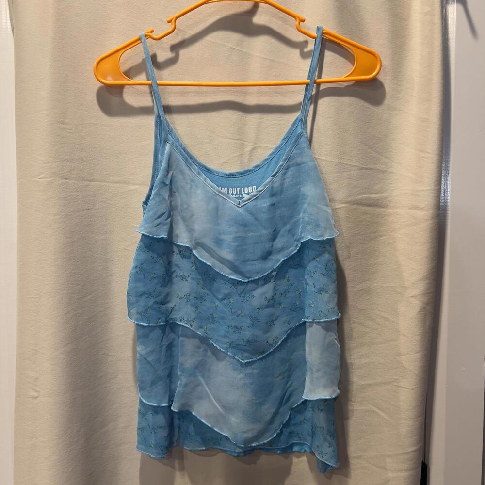 Dream Out Loud by Selena Gomez Blue Tiered Ruffle Camisole
